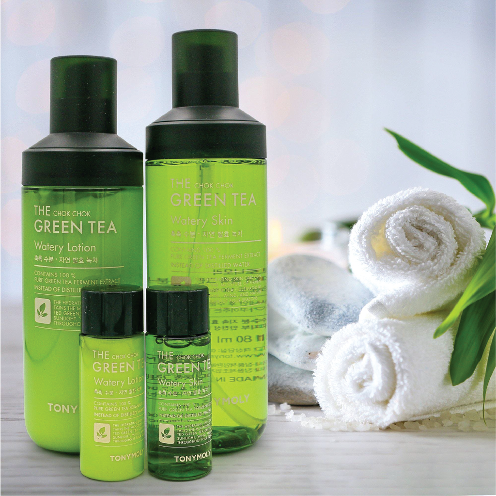 The Chok Chok Green Tea Watery Skin Set (4 Pieces) LS2