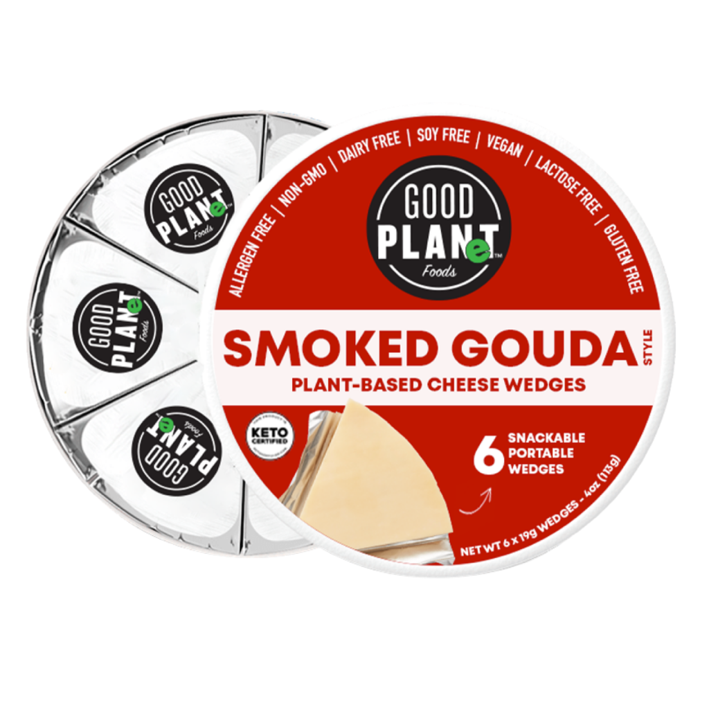Plant-Based Smoked Gouda Cheese Wedges